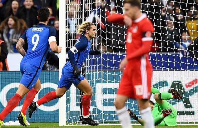  国际友谊赛，法国队主场轻取比利时